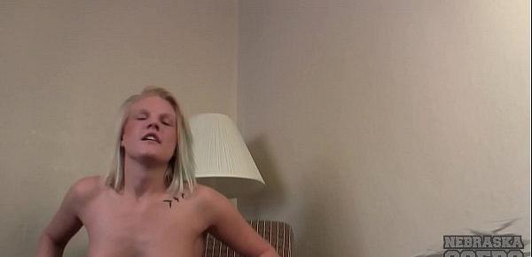  petite blonde jules first time ever naked on camera